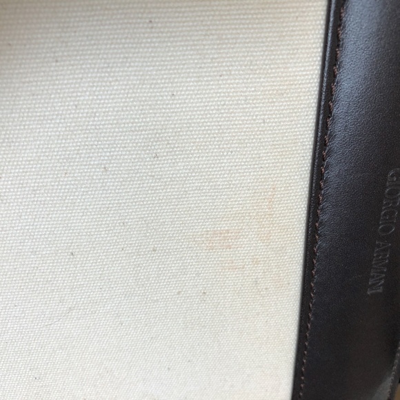 GIORGIO ARMANI white linen bag - Picture 12 of 15